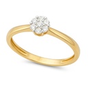 SORTIJA  BRILLANTES DI 12 RD 0.06 CT DI 1 RD SI-H 0.01 DI 8RD 0.03 CTS (copia)