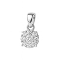 5x5MM ROUND DIAMOND PENDANT.QUALITY SI,COLOR H.0.046 CT TW.