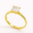 6MM CZ SOLITAIRE RING.