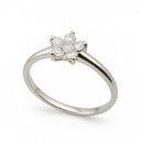 SORTIJA  BRILLANTES DI 1 EM 0.03 CT DI 5 SI-H 0.22 CT.0.25 TW