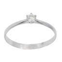 SOLITARIO BRILLANTE  3.00MM VS-H 0.11 CT.ORO BLANCO