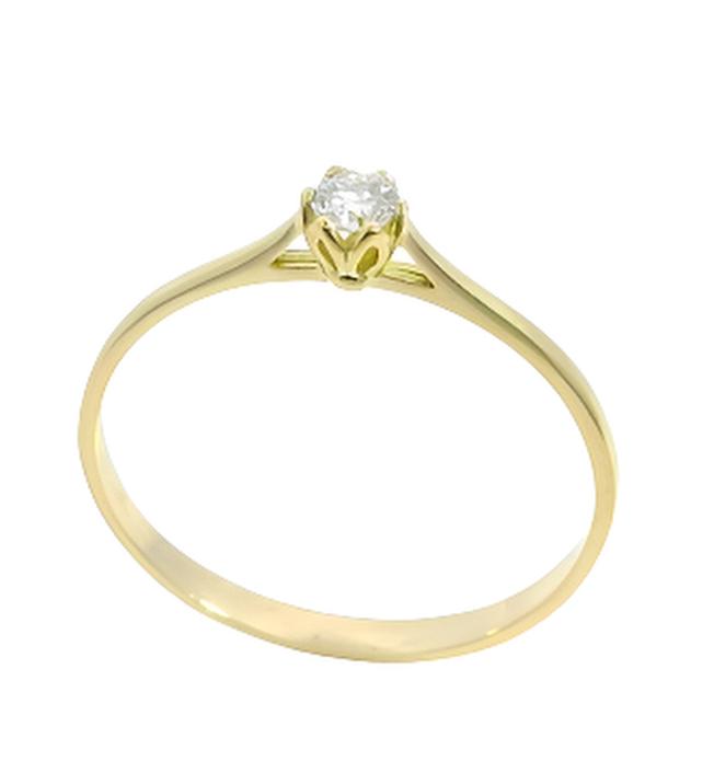 3MM DIAMOND SOLITAIRE RING.QUALITY VS.COLOR H.0.11 CT
