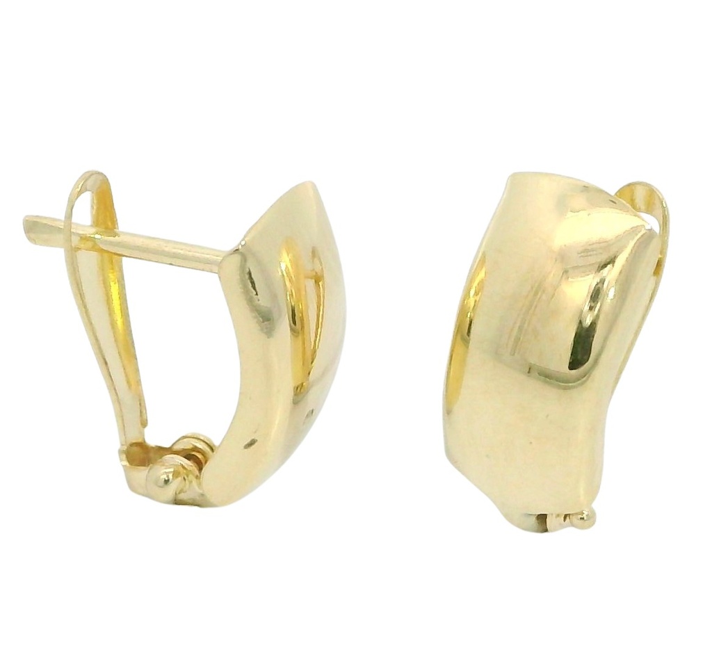 PENDIENTES LISOS CIERRE CATALAN.17x6MM