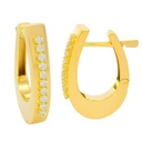 18x3MM LEVERBACK EARRINGS WITH CZ