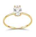 7x5MM WHITE TOPAZ RING.9 KARAT