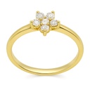 DIAMOND RING.QUALITY SI.COLOR H.0.25 CT TW