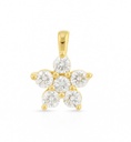 DIAMOND PENDANT.QUALITY SI.COLOR H.0.25 CT TW
