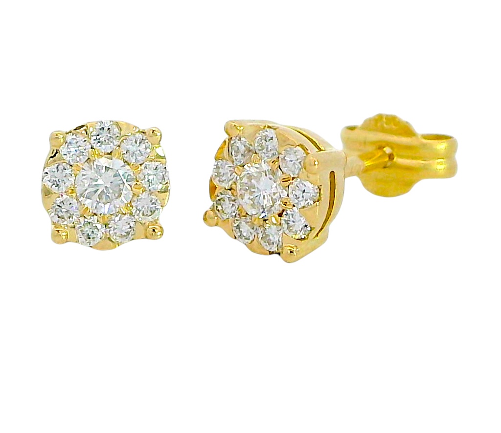 PENDIENTES BRILLANTES Di 2 RD 0.145 DI 18 RD SI H 0.185 CT.0.33 CT TW