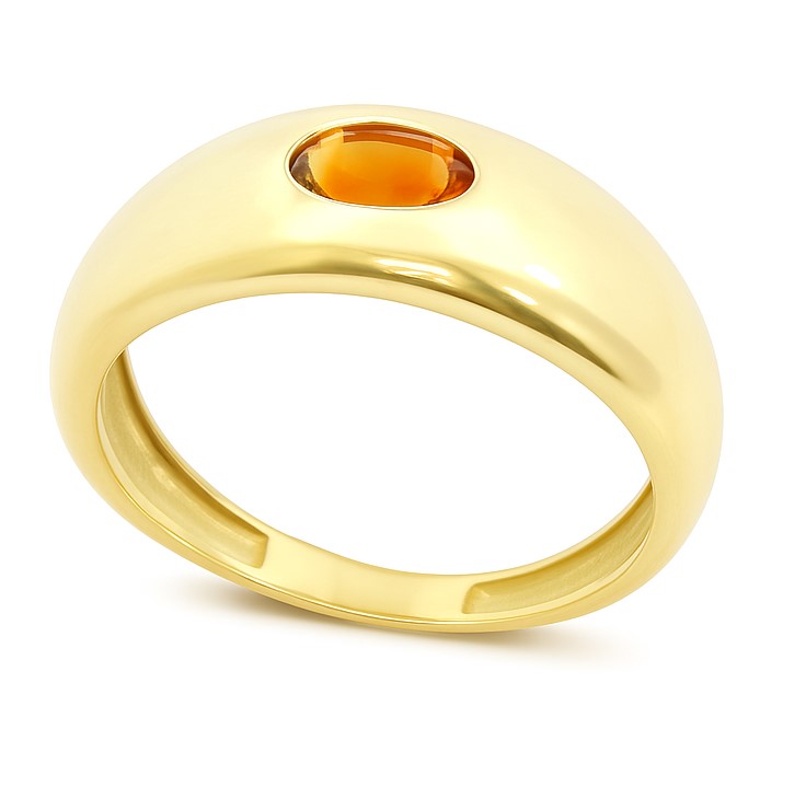 SORTIJA CON CITRINO DE 5x3MM