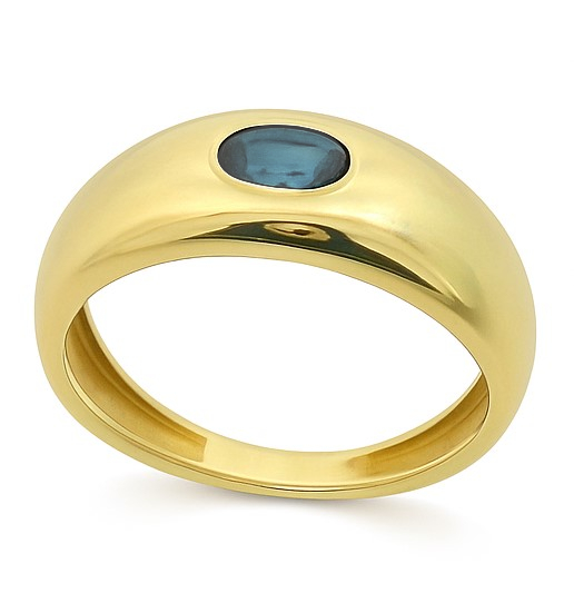 SORTIJA CON TOPACIO LONDON BLUE DE 5x3MM