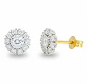 PENDIENTES BRILLANTES Di 20 RD 0.35 DI 2 RD SI H 0.16 CT.0.51 CT TW
