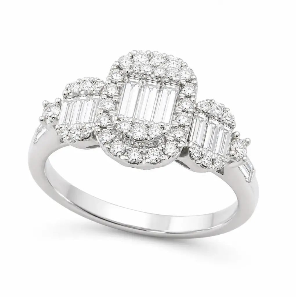 SI-H DIAMONDS RING .0.70 CT TW
