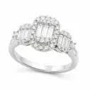SI-H DIAMONDS RING .0.70 CT TW