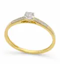DIAMOND RING.QUALITY SI.COLOR H.0.18 CT TW