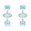PENDIENTES BRILLANTES SC 24 RD 0.06 CT.TW 6 TOPACIO AZUL 4.7330 CT TW