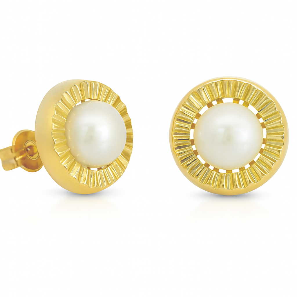 6MM FRESWATER PEARL STUD EARRINGS