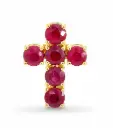 O.92 CT TW RUBI CROSS PENDANT
