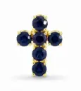 0.98 CT TW SAPPHIRE CROSS PENDANT