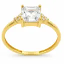 6x6MM SQUARE CZ RING