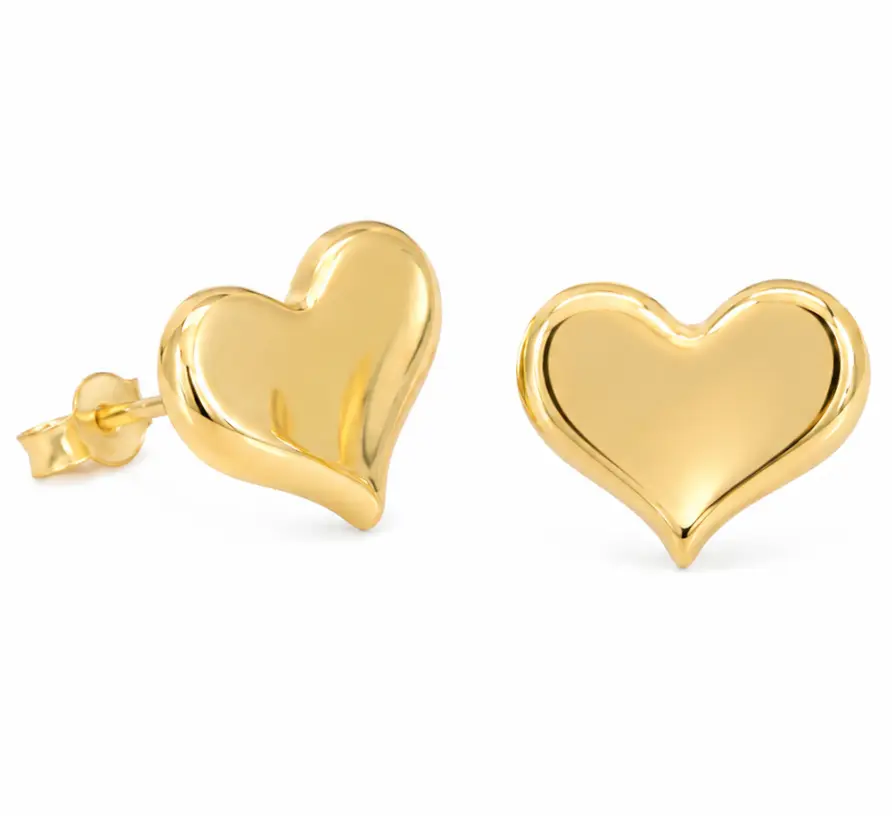 PENDIENTES CORAZON .9MM.PRESION. 9KILATES