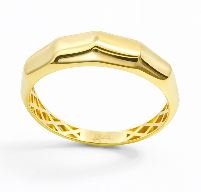 9 KARAT GOLD WAVES RING