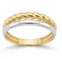 TWO TONE GOLD RING 