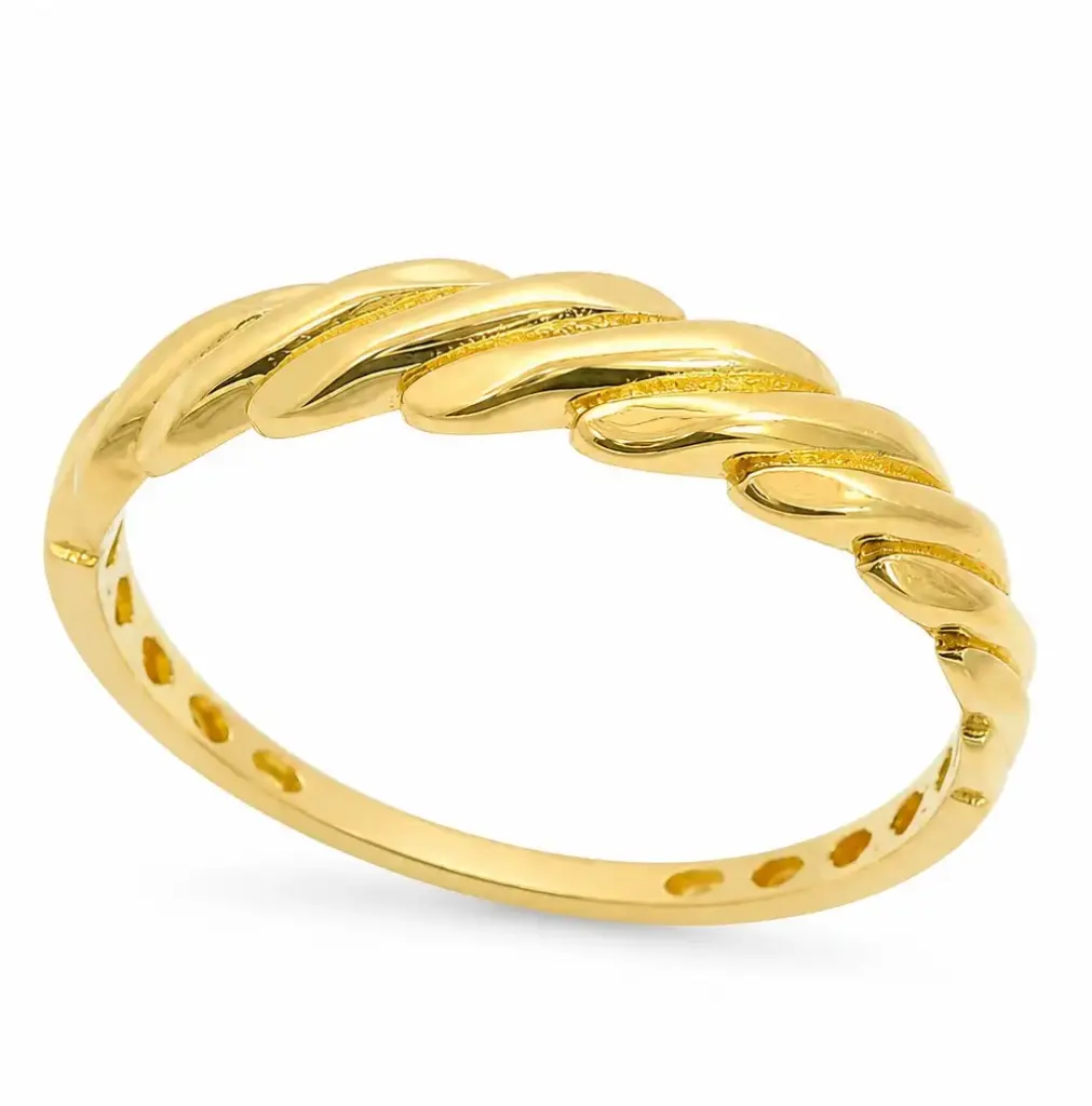 BRAIDS GOLD RING .9 KARAT