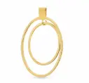 COLGANTE FORMA LISO DOBLE 27x17MM 