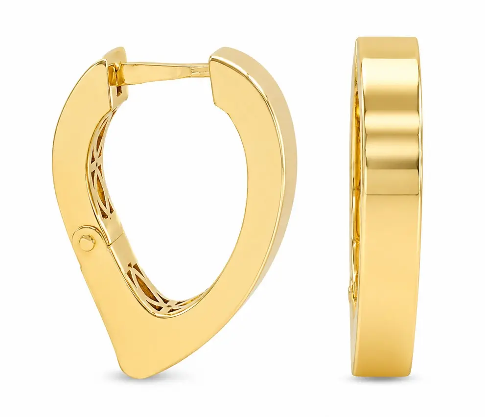 21x13x3MM LATCHED BACK HOOP EARRINGS