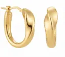 20x19x7MM TWISTED HOOP EARRINGS.HINGED BACK