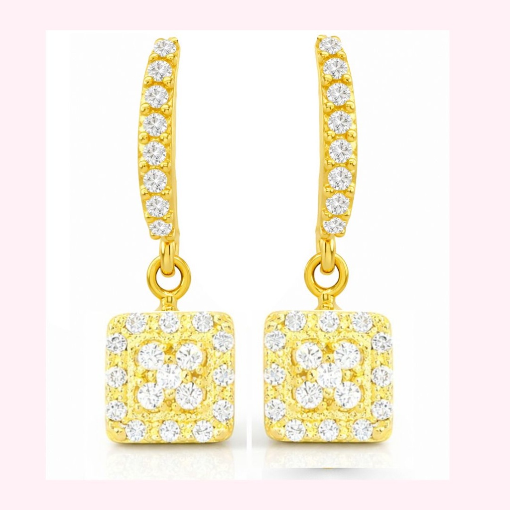 PENDIENTES LARGOS ,PERA  CON CIRCONITAS.PRESION.18MM (copia)