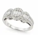 0.91 CT TW DIAMOND RING
