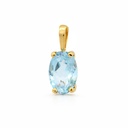 7x5MM BLUE TOPAZ PENDANT