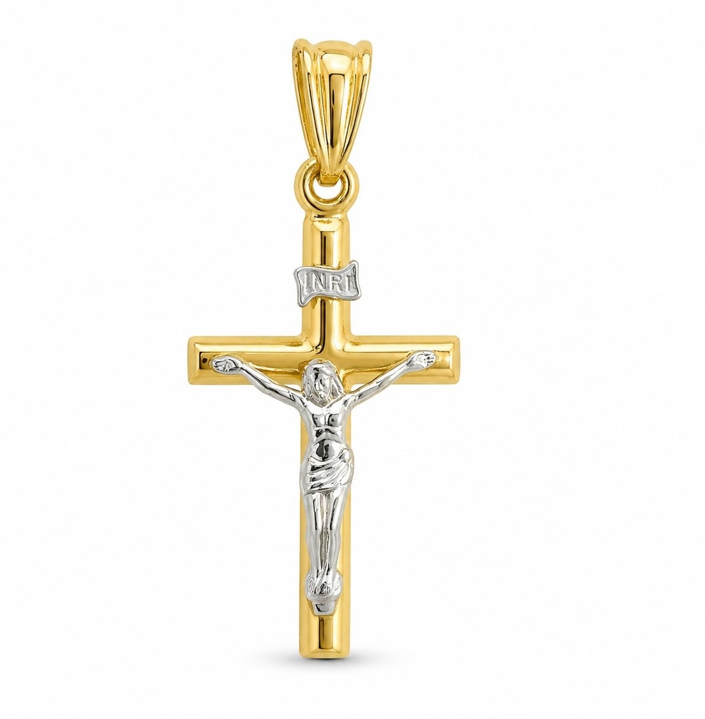 CRUZ LISA SIMN CRISTO .9 KILATES (copia)