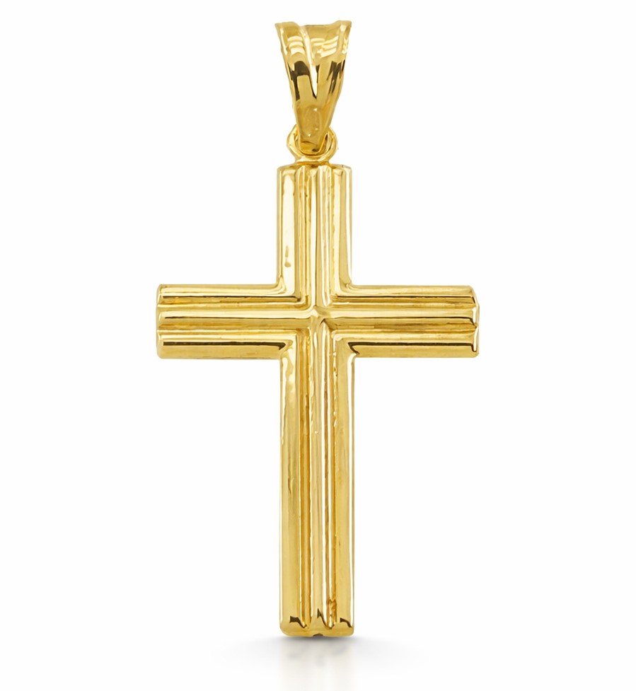 CRUZ RAYADA SIN CRISTO 29x18MM.