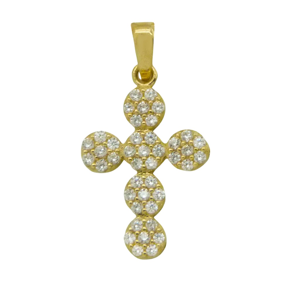 20x11MM CZ CROSS PENDANT.