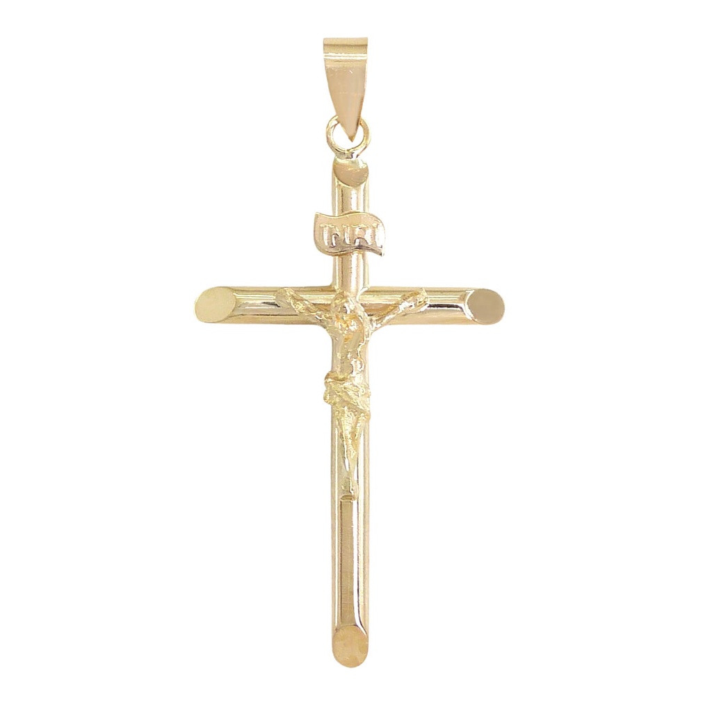 CRUZ TUBO CON CRISTO 32x19x2MM