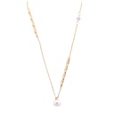 GARGANTILLA TUBOS RIZADOS Y PERLA ESFÉRICA.