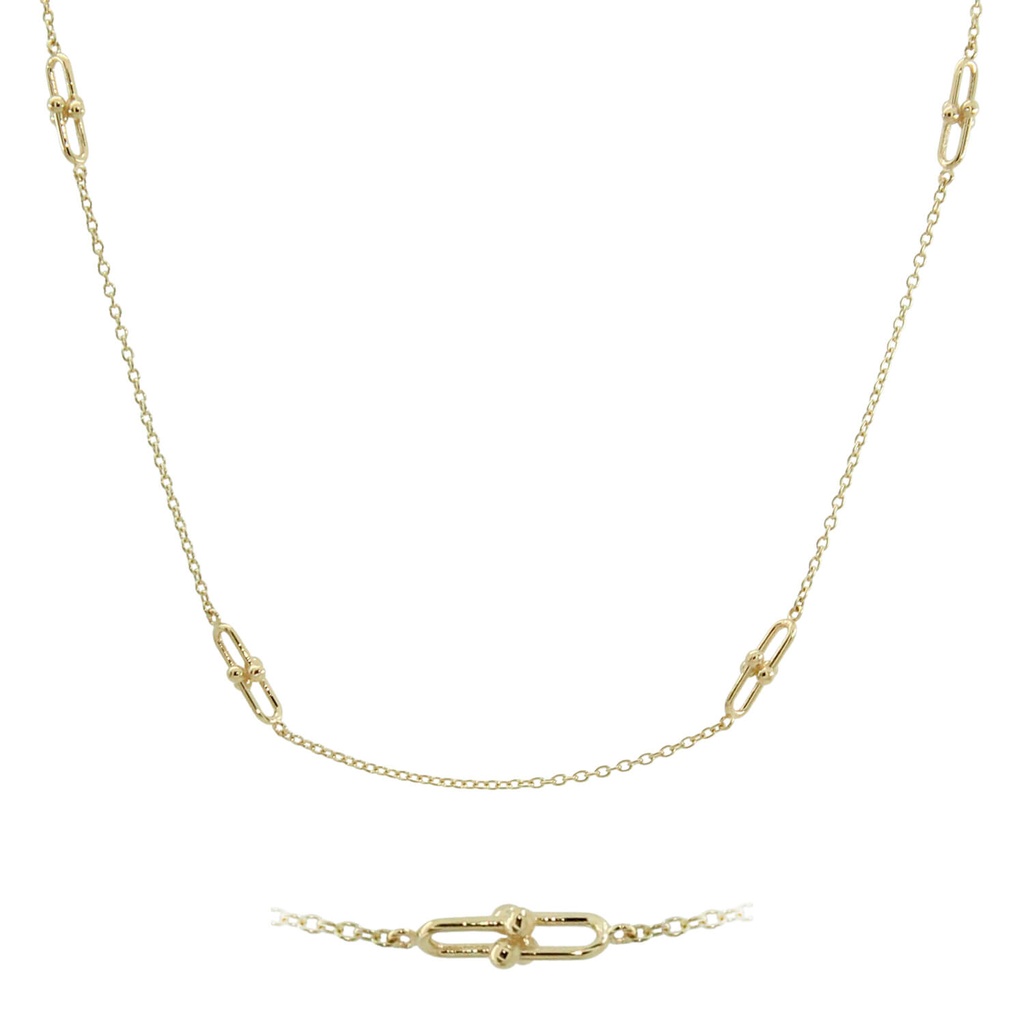LINKS NECKLACE.45CM CHAIN.