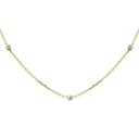WHITE GOLD CARVED BALLS BEADS NECKLACE.