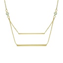 GARGANTILLA TUBOS CUADRADOS Y CIRCONITAS.