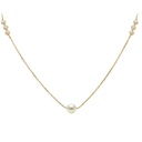 FRESHWATER PEARLS NECKLACE(6 OF 3MM AND 1 OF 5MM)
