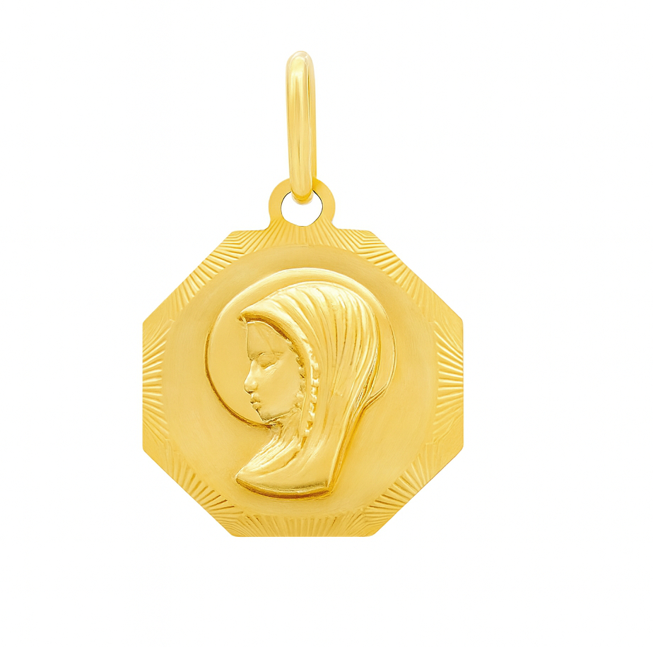 15MM OCTAGON VIRGIN MEDAL