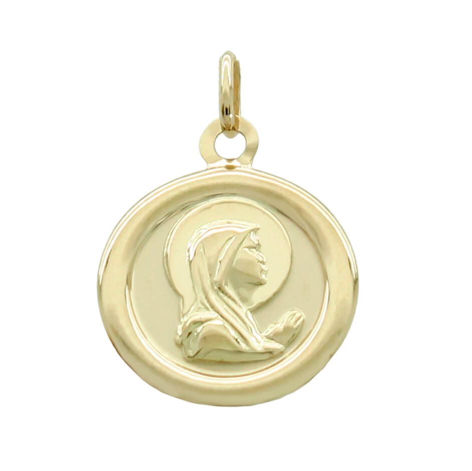 20MM ROUND VIRGIN MEDAL.