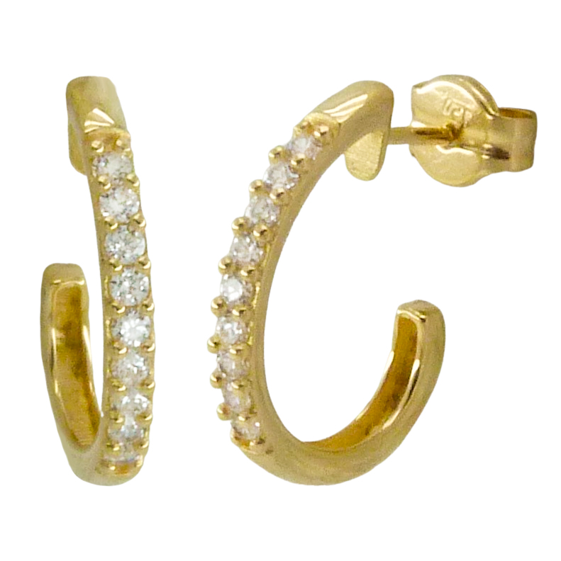 PEND. ARO 13MM PIEDRAS  PRESION