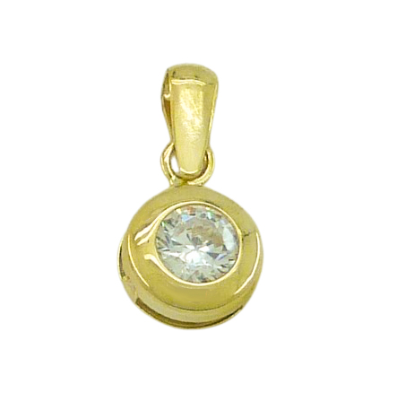 COLGANTE CHATON PIEDRA 3MM CON REASA