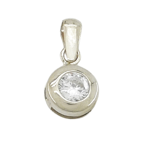 COLGANTE CHATON PIEDRA 6MM CON REASA