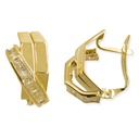 CURVED BANDS LEVERBACK EARRINGS.