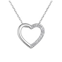 GARGANTILLA CORAZÓN 11x9MM 11 BRILLANTES 0.04 CT TW H-SI