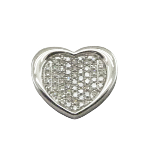 COLGANTE CORAZÓN 12x10MM 58 BRILLANTES 0.16 CT TW H-SI